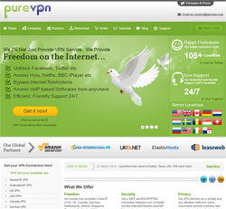 PureVPN Webseite