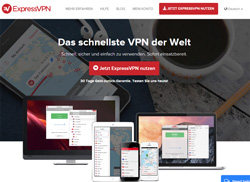 ExpressVPN Webseite