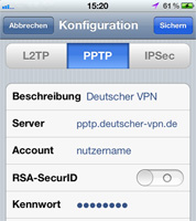 VPN auf iPhone einrichten