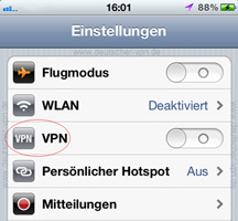 VPN-Verbindung auf iPhone herstellen